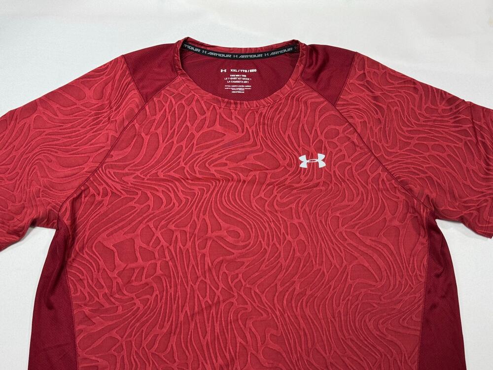 Under Armour Ua Mk 1 Short Sleeve Print Shirt Red size 2xl